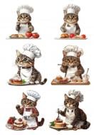 Декоративна наліпка Наш Декупаж Кіт кухар