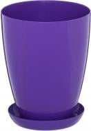 Горщик пластиковий Омела круглий 2,3 л фіолетовий