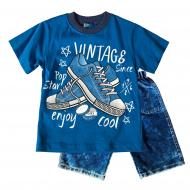 Комплект Incix с кедами р.110 голубой 220