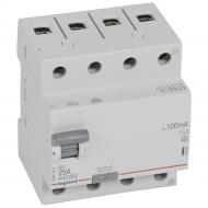 Устройство защитного отключения Legrand 100mA 25А 4Р AC 402066