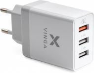 Зарядний пристрій Vinga 3 Port USB Charger QС3.0