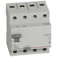 Пристрій захисного відключення Legrand 300mA 40А 4Р AC 402071