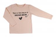Реглан для девочки Luna Kids р.98 персиковый