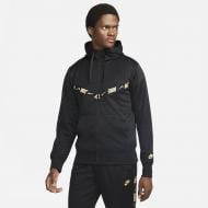 Джемпер Nike M NSW REPEAT PK FZ HOODIE GOLD DQ1933-010 р. 2XL черный