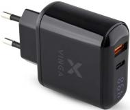 Зарядний пристрій Vinga 2 Port QC3.0+PD Display Wall Charger