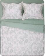 Комплект постельного белья Aria 2 зеленый с белым Mascioni