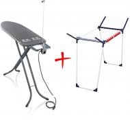 Набор Leifheit Доска для глажки 72484 черная + каркас для сушки 15 м