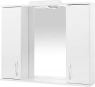 Зеркало со шкафчиком Сансервіс Стандарт Z-85 с двумя шкафами белое