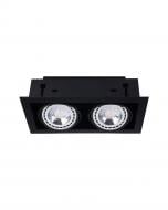 Світильник точковий Nowodvorski 9570 Downlight GU10 2x15W IP20 Bl 15 Вт чорний 9570