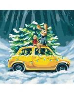 Картина за номерами Зимова казка для зайченят ©artdi.ua 40x40 см Brushme