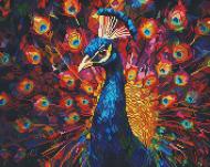 Алмазная мозаика Павлин 40x50 см Brushme