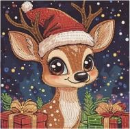 Алмазна мозаїка Оленя 25х25 см Brushme