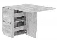 Стіл-книжка PEHOTIN 7+4 360(1770)x860x750мм бетон/бетон