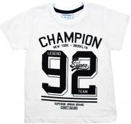 Футболка для мальчика Macma р.122 белый 9000