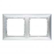 Рамка двухместная Legrand Valena Classic универсальная алюминий модерн 770342