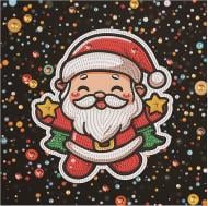 Алмазна мозаїка Милий Санта 25х25 см Brushme