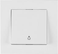 Выключатель кнопочный одноклавишный Arvia Electric Karen без подсветки белый 20 01 1000 205