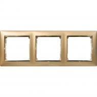 Рамка трехместная Legrand Valena Classic универсальная матовое золото 770303 Рамка трехместная Legrand Valena Classic универсальная матовое золото 770303