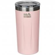 Термочашка SKIF Outdoor Drop 0,42 л розовая 389.01.53