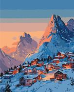 Картина за номерами Морозний ранок 40x50 см Brushme