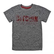 Футболка для хлопчика Macma Bitcoin р.146 сірий 9002