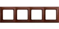Рамка четырехместная Legrand Valena Classic универсальная тонированное дерево 770314