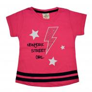Футболка для девочки AKKU 9017 New York р.92 розовый 9017