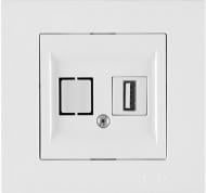 Розетка USB без заземления IP20 белый 20 01 1000 251