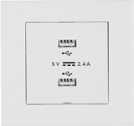 Розетка USB без заземления IP20 белый 20 01 1000 302