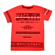 Футболка для девочки Macma р.128 красный 9024