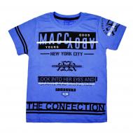 Футболка для девочки Macma р.134 синий 9024