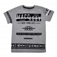 Футболка для девочки Macma р.134 серый 9024