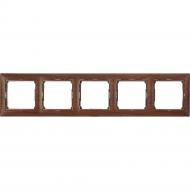 Рамка пятиместная Legrand Valena Classic универсальная тонированное дерево 770315