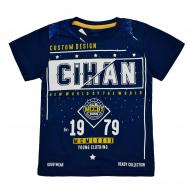 Футболка для девочки AKKU Cihan р.122 синий 9025