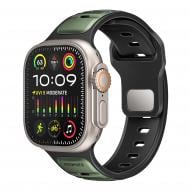 Ремінець Promate для Apple Watch 42/44/45/49 мм SiliBand-DC midnight green (siliband-dc.midnightgreen)