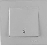 Выключатель кнопочный одноклавишный Arvia Electric Karen без подсветки серебряный 20 03 2000 205