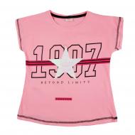 Футболка для дівчинки AKKU з зіркою р.140 рожевий 9028