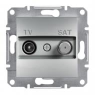 Розетка TV+SAT кінцева подвійна Schneider Electric Asfora алюміній EPH3400461