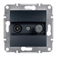 Розетка TV+SAT оконечная двойная Schneider Electric Asfora антрацит EPH3400471