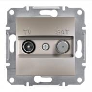 Розетка TV+SAT оконечная двойная Schneider Electric Asfora бронза EPH3400469