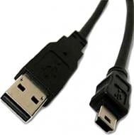 Дата-кабель Atcom USB – mini 5P 0,8 м черный (3793)