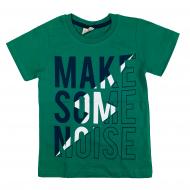 Футболка для мальчика AKKU Make Some р.128 зеленый 9064