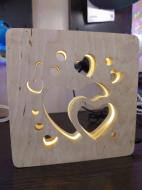 ВИТРИНА! Ночник Iterna LED 8 Вт дерево светлое