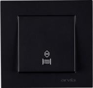 Выключатель проходной одноклавишный Arvia Electric Karen с подсветкой черный 20 07 2000 210