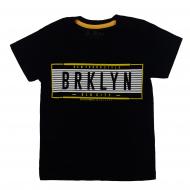 Футболка для мальчика AKKU BRKLYN р.116 черный 9065