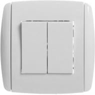 Выключатель одноклавишный LXL Sirius белый 0810 WHITE