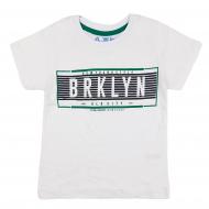 Футболка для мальчика AKKU BRKLYN р.128 белый 9065