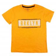 Футболка для мальчика AKKU BRKLYN р.128 желтый 9065