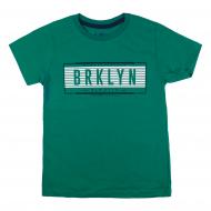 Футболка для мальчика AKKU BRKLYN р.128 зеленый 9065
