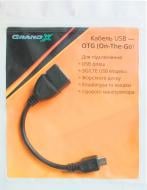 Кабель Grand-X USB OTG 0,2 м Black (GXOTG) MICRO 5P (для передачи данных)